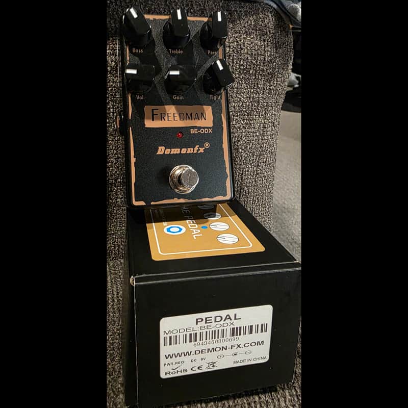 Demonfx Freedman BE-ODX High Gain Overdrive Distortion Pedal Demon FX Black image 1