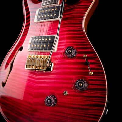 PRS Private Stock Custom 24 Semi-Hollow Piezo Blood Red Glow With Case image 5