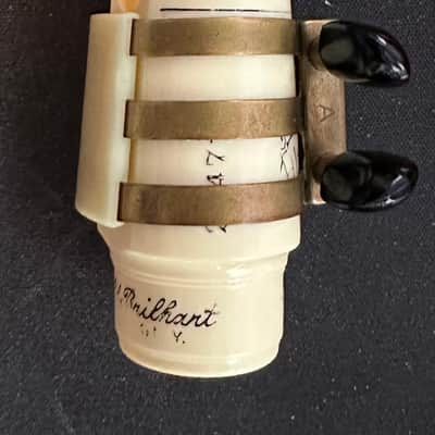 Brilhart Greatneck Tonalin #4 Alto Saxophone Mouthpiece w/ Echobrass Ligature image 2