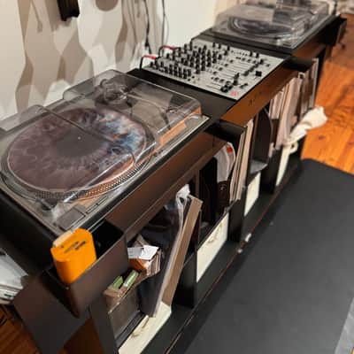 Apache DJ Console for Ikea Kallax W/ Headphone mounts and Storage Pockets image 11