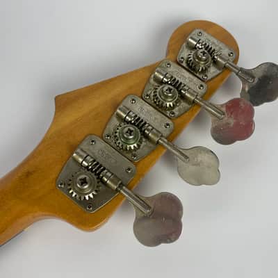 Univox Precisely Bass 1970s - 1979 Fender Pickups - Japan Made .Sunburst, Upgrade 70's USA Fender "P" bass pickups W Original Hardshell case image 9