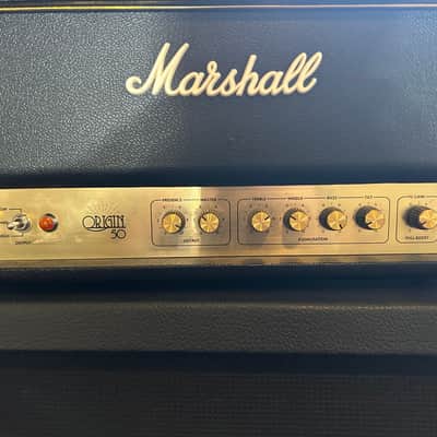 Marshall Origin ORIGIN50H 50-Watt Tube Guitar Amp Head 2018 - Present - Black image 2