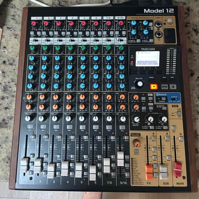 TASCAM Model 12 Multitrack Recorder / Mixer / USB Interface 2020 - Present - Black with Wood Cheeks image 4