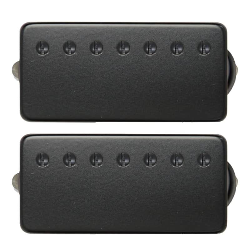 Bare Knuckle Polymath 7 String Humbucker Pickup Set, 4 Conductor - Black image 1