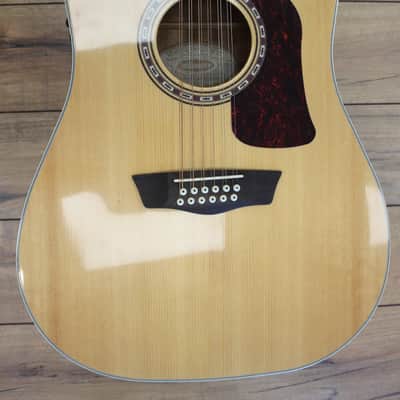 Washburn Heritage Series HD10SCE12 12-String Acoustic/Electric Dreadnought Cutaway Guitar 2010s - Natural image 1