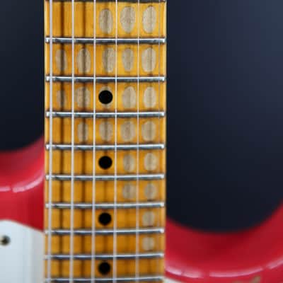 Fender Custom Shop '57 Reissue Stratocaster Relic Aged Fiesta Red image 13