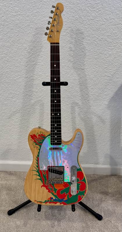 Fender Artist Series Jimmy Page Telecaster with Rosewood Fretboard 2019 - Natural with Dragon Graphic