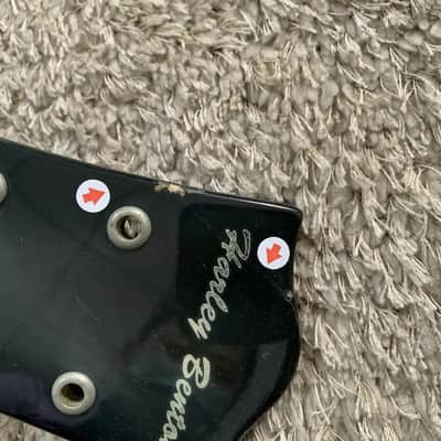 Black Les Paul LP Style Guitar Body with Maple Neck, Rosewood Fretboard image 13