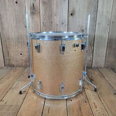 Ludwig Pro Beat Floor Tom 16" x 16" 1976 - Champagne Sparkle image 4