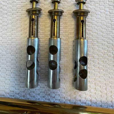 Selmer Paris Trumpet B700 1977 - Rose Brass, yellow Brass, nickel silver image 5