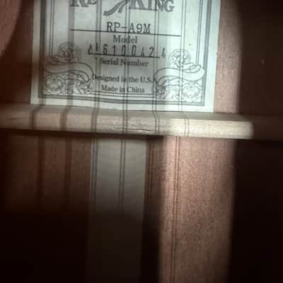 Recording King EZ tone parlor A acoustic - ultra thin Polyurethane image 12