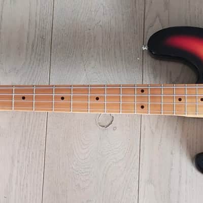 Hondo Precision Billy Sheehan update Lefty 1980s Sunburst image 2
