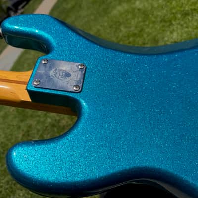 2014 Fender Steve Harris Blue Sparkle P Bass - MIJ Japan -Iron Maiden image 16