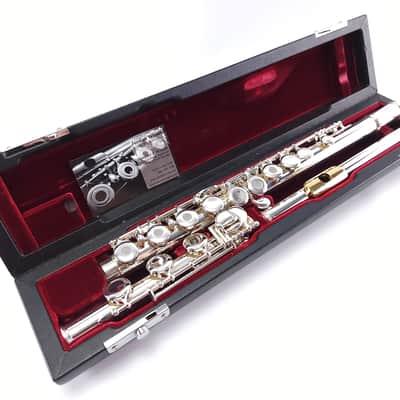 Refurbished Jupiter CXL *Gold Clad Lip* Silver Head Intermediate Flute B Foot image 1
