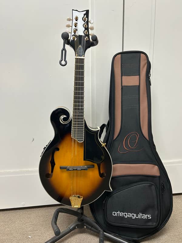 Ortega RMFE90TS F-Style Mandolin with Electronics - Tobacco Sunburst image 1