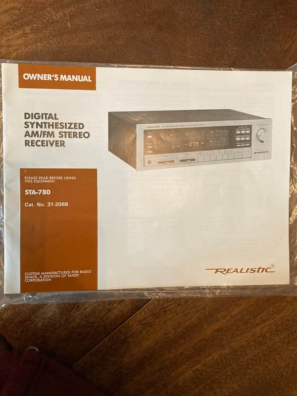 Realistic Owner's Manual for AM/FM STA-70 Stereo Receiver image 1
