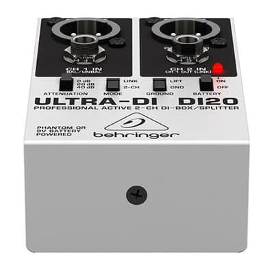 Behringer Ultra-DI DI20 Professional Active 2-Channel DI-Box/Splitter image 2