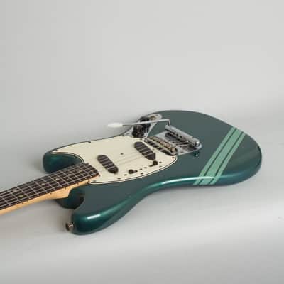 Fender Competition Mustang Solid Body Electric Guitar (1971), ser. #320028, original grey hard shell case. image 7