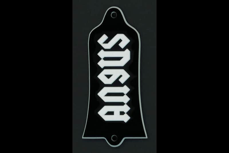 GUITAR TRUSS ROD COVER - Custom Engraved - Fits USA GIBSON - Angus Young AC/DC image 1