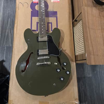 Epiphone 335 - Olive Drab Upgrades image 1