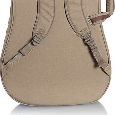 Levy's LVYDREADGB200 Dreadnought Acoustic Guitar Gig Bag, Tan image 4