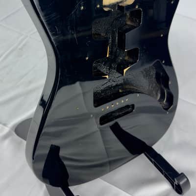 Unbranded Strat Style Electric Guitar Body - Black image 6
