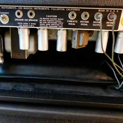 Vintage 1972 Fender Super Six (Twin) Reverb Amp Head With Original Footswitch and Mojotone Head image 10