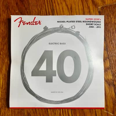 Fender Super 5250 Short Scale Bass Strings 40-95, Nickel-Plated Steel Roundwound, Short Scale, 5250XL .040-.095 Gauges, (4) 2016 image 1