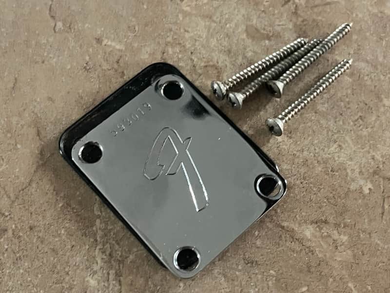1975 Fender guitar neck plate Jazz Precision Mustang bass Telecaster image 1