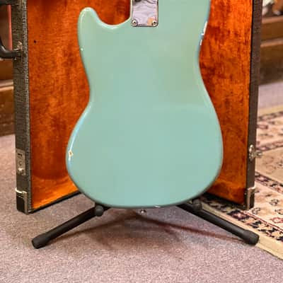 1965 Fender Mustang Guitar with Rosewood Fretboard - Blue image 8