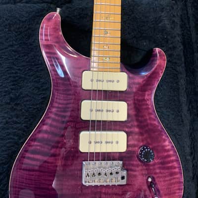 PRS Custom 22 Soapbar 1999 - Translucent purple flame image 5