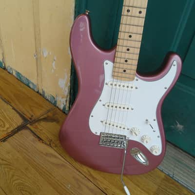 Vintage Fernandes Ltd Edition Strat Burgundy Mist NOS image 2