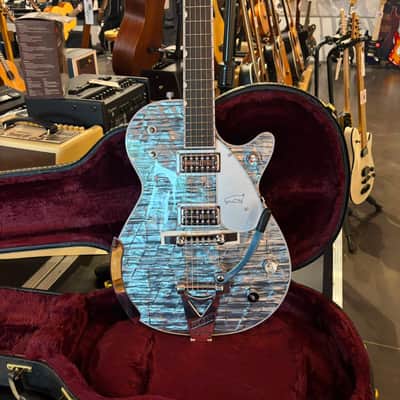 Gretsch G6134T-58 Limited Edition Penguin with String-Thru Bigsby, Ebony Fingerboard, Light Blue Pearl 2026 - Light Blue Pearl image 1