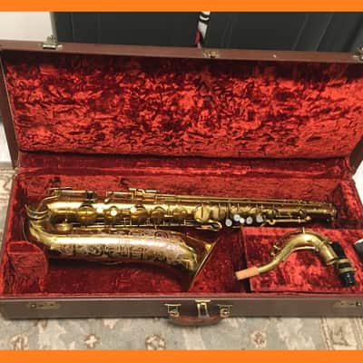 LOVELY WAYNE SHORTER MODEL RARE BUNDY-ELKHART-SELMER-BUESCHER TENOR SAXOPHONE 1950 APRX PROFESSIONAL ORIGINAL FINISH PLAY READY TESTED FREE SHIP image 1