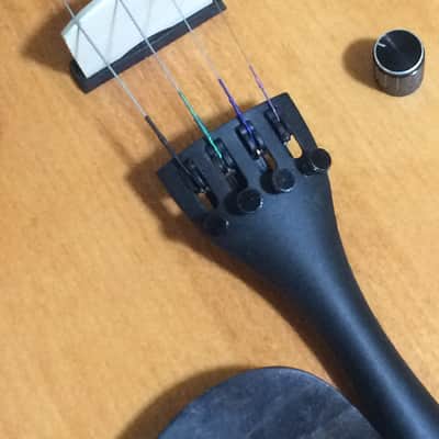4/4 Violin + leigh + handmade+fretted+electric / semi acoustic. image 3