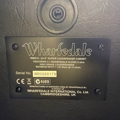 Wharfedale WM1212 guitar cabinet 2020s - Black image 2