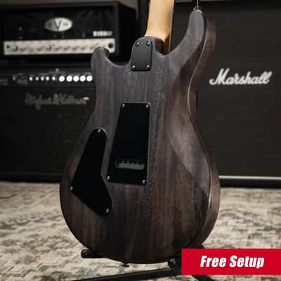 PRS SE CE 24 Satin Electric Guitar - Charcoal with Gig Bag image 2