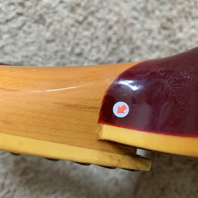 SSS Tiger Maple Top Cherry Burst Guitar Mahogany Body, Maple Neck image 9