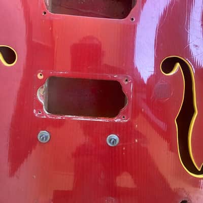 PROJECT Mosrite Celebrity vintage, electric guitar project 60s - Red husk electric guitar image 23