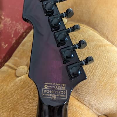 Schecter E-1 FR S Sustainiac 2024 - Trans Purple Burst image 9
