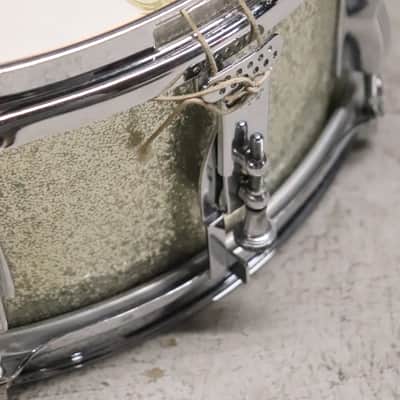 Ludwig Pioneer 5.5x14" Snare Drum 6 Lug Silver Sparkle Vintage 1960's image 13