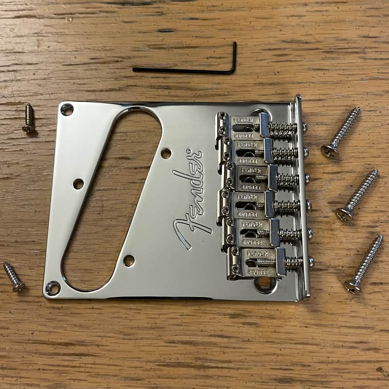 Fender '08-16 American Standard Telecaster Bridge Bent Steel Saddles USA Tele Elite Ultra image 1