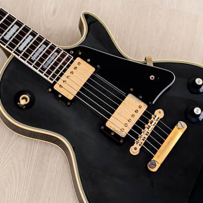 1985 Greco EGC68-500 Custom Black Beauty Vintage Guitar w/ Screamin PAFs & Case, Japan Fujigen image 7