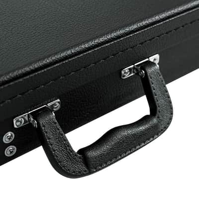 Hard Shell Wood Case for Electric Bass Guitars | Fits Fender Precision & Jazz Bass | Durable Plywood with Plush Interior image 5