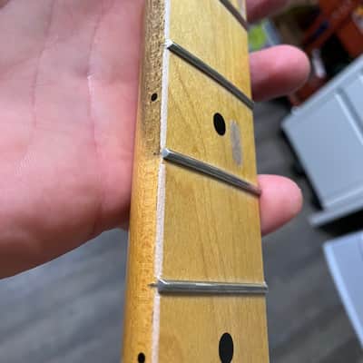 Warmoth Stratocaster replacement neck - Nitrocellulose Lacquer Relic Finish image 17