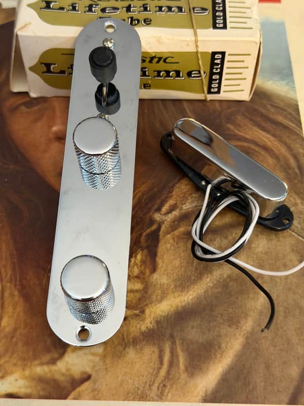 1962 Fender Telecaster MIJ Japan Tele Control Plate Neck Pickup 6.68 Ohm Wiring Harness 1950's 1960's Better Than Callaham Gotoh Allparts Glendale Gatton Buchanan image 1