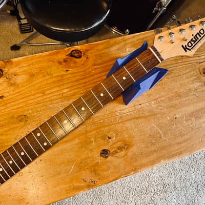 Kasino By Kustom 22 Fret Strat Style Neck Rosewood Slab Fingerboard 1980-90’s - Clear image 1