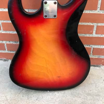 Teisco/Silvertone/Sakai "Tacoma" Electric Bass 57H01490L 1970-1971 Sunburst *FREE SHIPPING* image 13