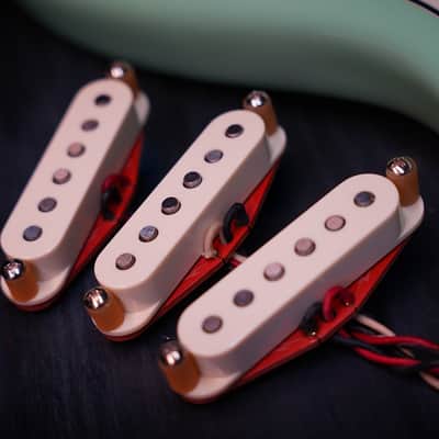 Red House™ Stratocaster Pickup Set — Handwound | Alnico 5 | Plain Enamel | Blues & Classic Rock | USA Boutique image 1