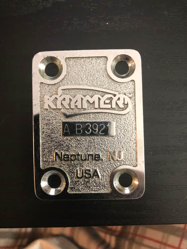 80’s Kramer neck plate- Chrome image 1